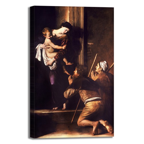 Caravaggio madonna pellegrini - caravaggio,